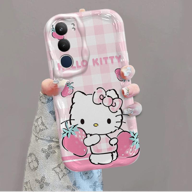 Vỏ Silicon Hoạt Hình Cho VIVO Y19S Pro Y29 Điện Thoại Thông Minh 3D Vỏ Điện Thoại Mềm TPU Kitty Sinh Viên Ốp Lưng Chống Sốc
