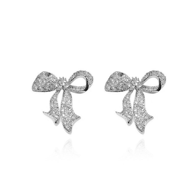 Tua Rua Phong Cách Mới Zircon Thời Trang Thanh Lịch Ánh Sáng Bông Tai Sang Trọng