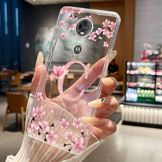 Ốp Điện Thoại Cho Motorola Moto E5 Plus E5 Play Case Hoa Đẹp Chữ Cái Ban Đầu Mỏng Trong Suốt TPU Mềm Cặp Đôi Vỏ Silicon