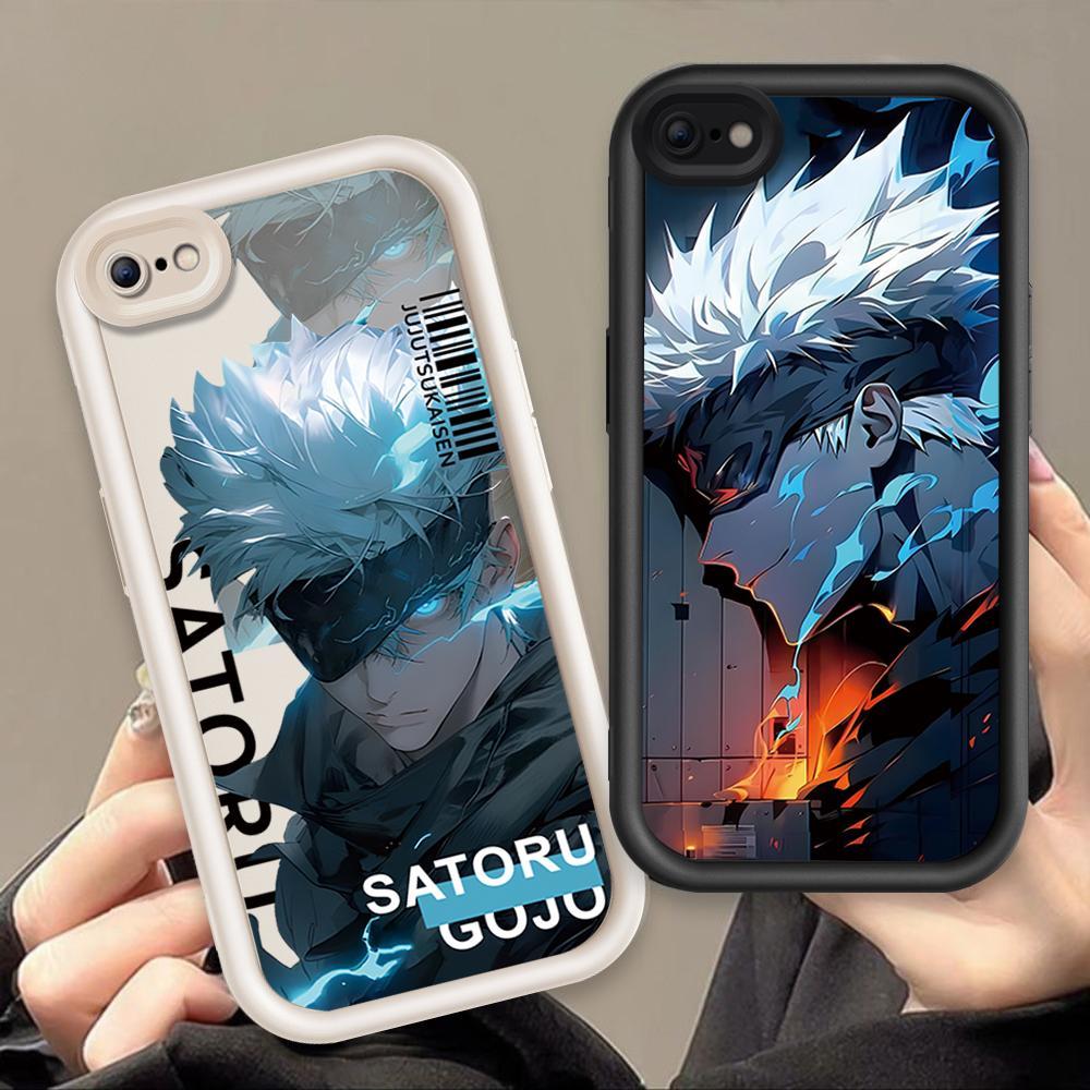 Ốp Lưng Cho iPhone 6 6s 7 8 se2020 Plus Hoạt Hình Silicon Phụ Kiện Vỏ Điện Thoại Mềm TPU Jujutsu Kaisen Anime Mắt Thiên Thần Chống Sốc Ốp Lưng