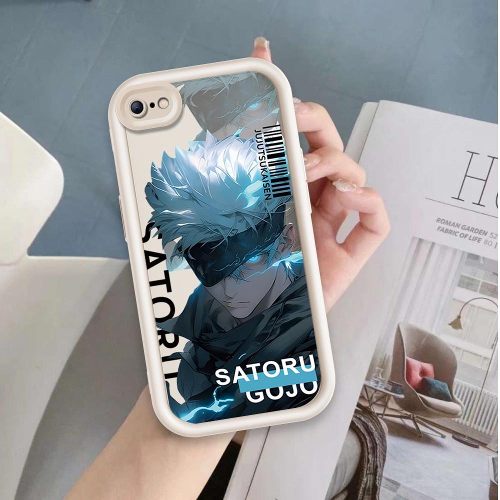 Ốp Lưng Cho iPhone 6 6s 7 8 se2020 Plus Hoạt Hình Silicon Phụ Kiện Vỏ Điện Thoại Mềm TPU Jujutsu Kaisen Anime Mắt Thiên Thần Chống Sốc Ốp Lưng