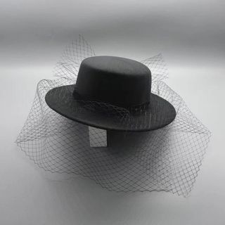Pháp Flat Top Hepburn Phong Cách Top Mũ Nữ Retro Vương Quốc Anh Dạ Hội Đầm Studio Ảnh Du Lịch Chụp Ảnh Thanh Lịch Gạc Mũ 26.3.22