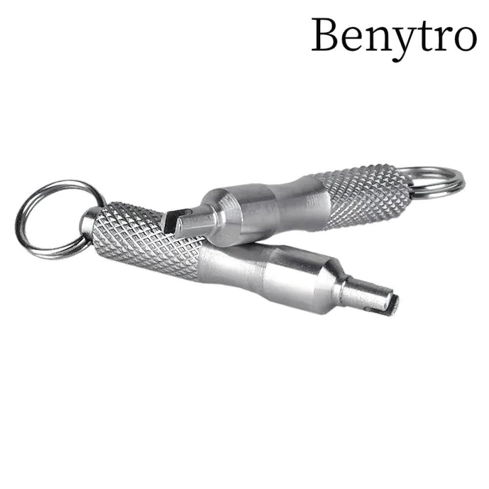 Tuốc nơ vít sửa chữa lốp BENYTRO, Cờ lê van lốp bằng thép không gỉ chống gỉ, Bền đa năng với vòng chìa khóa Dụng cụ sửa chữa lốp cho ô tô, xe máy