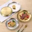 Đĩa du lịch di động PYCOU, Đĩa Salad trái cây có thể xếp chồng nhẹ, Khay kim loại sang trọng Chống rỉ sét Khay cắm trại Du lịch