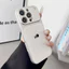 Ốp lưng iPhone mạ họa tiết da họa tiết xương cá phù hợp cho iPhone 17 16 15 14 13 12 11 Pro Max Plus Max