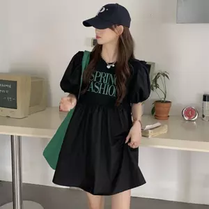 Đầm ngắn tay dáng rộng dáng rộng dáng rộng mùa hè cỡ lớn