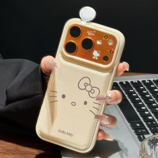 Ốp điện thoại kết cấu mềm bằng da Thích hợp cho iPhone 17 16 ProMax Bowknot Kitten 14 13 Pro 11 ProMax XS XR 12 8plus 15 ProMax 7plus 11 Pro Túi trống chống sốc
