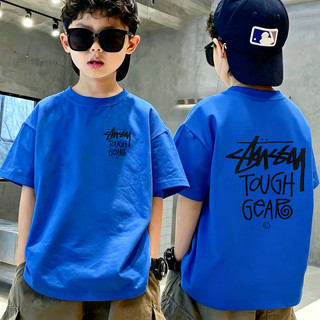 Áo Thun Trẻ Em Unisex In Chữ Thời Trang, Cotton Mềm, Áo Ngắn Tay, Phù Hợp Đi Học & Chơi, Cho Bé 3-12 Tuổi