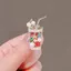GUSTAVA Sữa Trà Trâm Cài, Kích Thước Nhỏ Thiết Kế Thanh Lịch Zircon Trâm Cài, Thiết Kế Sáng Tạo Thời Trang Hợp Kim Zircon Trang Trí Trà Sữa Pin Thiết Kế Phụ Kiện