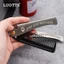 Lotus Retro Lược Dầu Tạo Kiểu Lược Mạ Điện Thép Không Gỉ Gấp Lược Râu Lược Di Động Râu Lược Làm Tóc MHGB