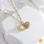Ngọc Trai Nelace Dành Cho Nữ Đầy Kim Cương Giả Vỏ Mặt Dây Chuyền Titan Nelace Không Mòn Kim Loại Nelace Mới