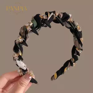 PNPIA- Hàn Quốc Hợp Thời Trang Kim Cương Giả Tóc Vòng Tính Khí Ngọt Giặt Cho Bé Gái Thời Trang Đa Năng Phụ Kiện Tóc