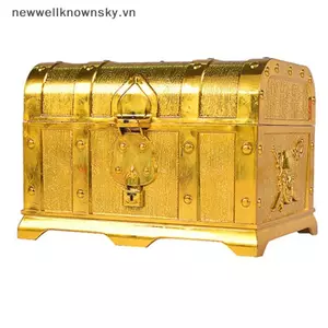 MỚI 1 Hộp Kho Báu Retro Có Lo Đồ Chơi Cho Đảng Ủng Hộ Đạo Cụ Trang Trí Cướp Biển SKY