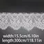 PYCOU Ren Viền Ruy Băng, 3 mét Họa Tiết Hoa Lông Mi Vải, Rộng 15.5cm Kết Cấu Mềm Có Thể Cắt Ren Hoa Cung Cấp Thủ Công