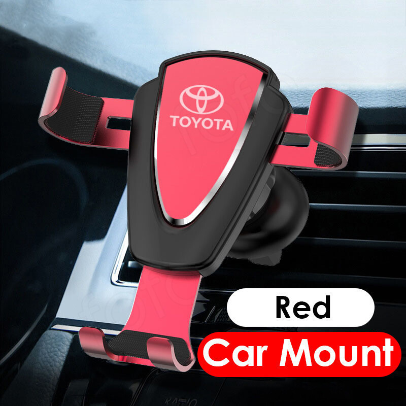Dành Cho Xe Toyota Giá Đỡ Điện Thoại Hợp Kim Nhôm Cửa Thoát Khí Điều Hướng Giá Đỡ Ô Tô Tràng Hoa Innova Hilux Fortuner Altis Grandia Hiace Đi Lại Rush Wigo Vios CRV FJ Cruiser Avanza Vios