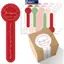 MAKY 200 CÁI Handmade Thank You Stiers Pudding Nướng Puff Thiết kế để gói quà Đánh giá cao Ghi chú Niêm phong trang trí VN