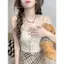 Áo yếm gợi cảm bên trong dành cho nữ Thời trang Thiết kế mùa hè Niche Áo khoác ngoài ngắn Hot Girl Top