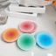 PYCOU Coaster, Tấm lót cốc Acrylic tròn, Tấm lót cốc chống trượt màu Gradient Trang trí máy tính để bàn