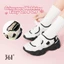 361° Dép Nữ Mary Jean Quai Ngang Khóa Dán Đế Xuồng Thoáng Khí Nhẹ Êm Xu Hướng Retro Đi Biển Mùa Hè