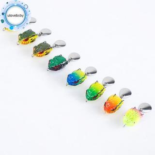 Ulovebsby Ngoài Trời Luya Ếch Sấm Tầm Xa 3cm / 4.3g Ếch Mini Hits 16 Màu Phần Mềm cóc Ếch Móc Đôi Tiếng Ồn Kim Sa Lấp Lánh VN