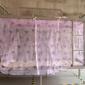 XYLBY14 Ký túc xá sinh viên Lưới chống muỗi trên Tầng dưới Bunk Bunk Ký túc xá Đơn trên Giường dưới Họa tiết Lều đơn Cửa vuông Top Lều mã hóa kiểu cũ