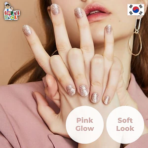 Móng Tay Gel Cao Cấp Ohora N Pixie Dust 30 Miếng | Pink Glitter Lấp Lánh