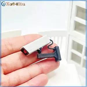 XOITU 1 Bộ 1 12 Camera giám sát thu nhỏ cho nhà búp bê Phụ kiện an ninh thực tế để trang trí cảnh phòng VN