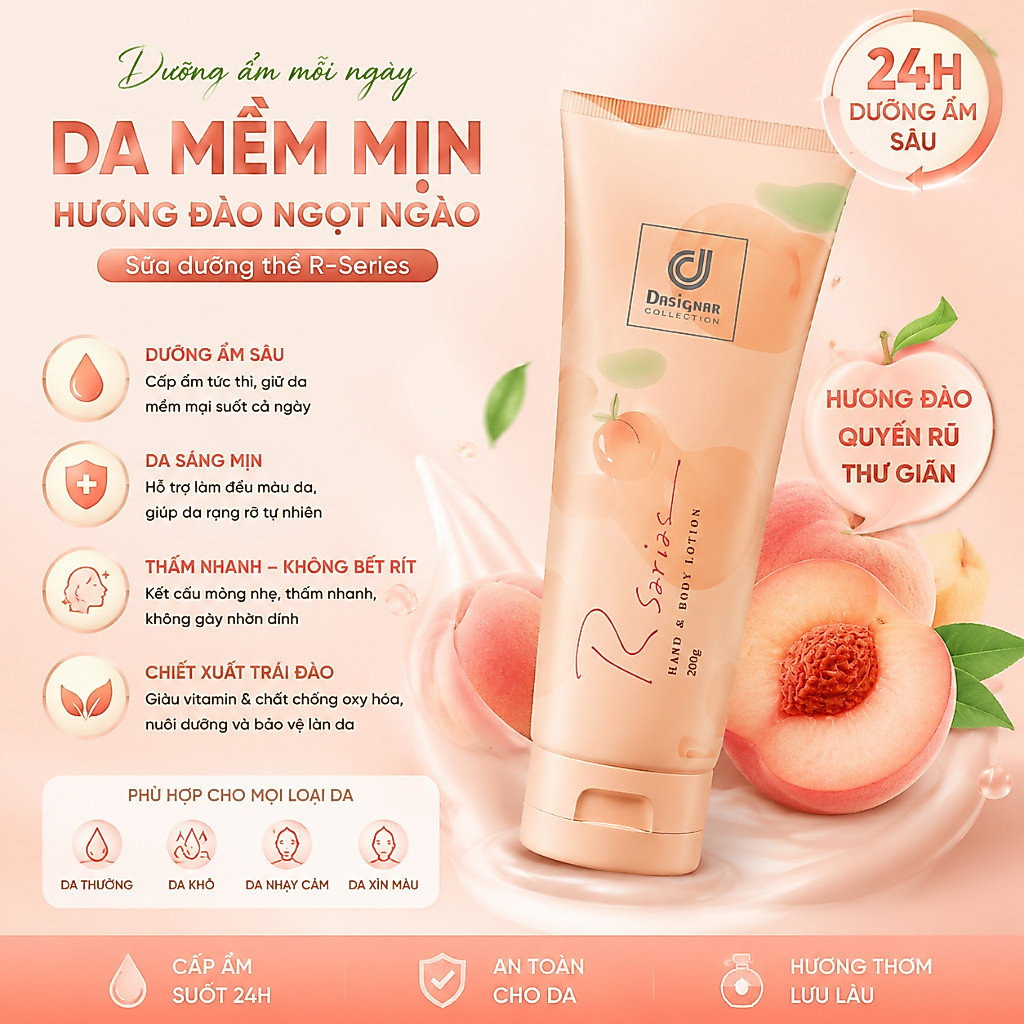 🍑 Sữa Rửa Mặt Đào Thiên Nhiên – Làm Sạch Sâu, Kiểm Soát Dầu, Giảm Mụn, Dưỡng Ẩm Cho Da Mịn Màng Rạng Rỡ