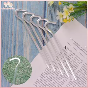 THÊM 5 Chiếc Hợp Kim Lều Cọc Chốt Chịu Lực Đầu Móng Tay 7.01inch Thép Chắc Chắn Kim Loại BSS