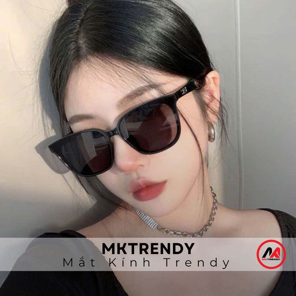 Kính râm gọng vuông MKTRENDY kính mát thời trang nam nữ chống tia UV chống nắng phong cách Hàn Quốc R8