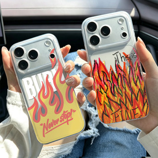 Lửa Graffiti ỐP đIệN ThoạI Cho IPhone 17 16PRO 15Plus 14 13 12 11 Promax XR XSMAX ốP Silicon TPU MềM Trong SuốT