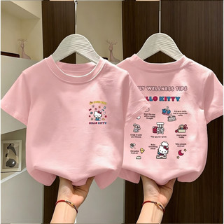 COD✅ (Hồ Chí Minh) kẹo sao Áo thun ngắn tay cotton nguyên chất dành cho bé gái, áo hoạt hình mùa hè mới 2026