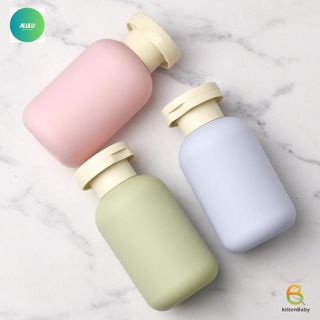 Set 3 Chai Chiết Mỹ Phẩm Du Lịch Silicon 60ml, Lọ Chiết Dầu Gội Sữa Tắm Chống Tràn Kèm Túi Zip, Bình Chiết Đi Máy Bay