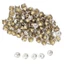 YICA 100 Chiếc Đinh Tán Pha Lê, Vỏ Pha Lê Kích Thước 10 Mm Đinh Kim Loại Trang Trí, Dự Án Thủ Công DIY Thiết Kế 4 Móng Vuốt DIY Da Thủ Công Đinh Da Trang Trí Thủ Công