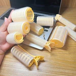 Bangs Roll Tám-Character Air Roll Dụng Cụ Tiện Dụng Tóc Lông Tơ Kẹp Rỗng Cuộn Nổ Lông Tơ Tươi Uốn Con Lăn Pháp XVQ5