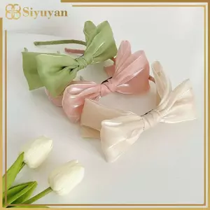 Viền Nơ Màu Trơn Siyuyan Cho Bé Gái Và Nữ Hoàn Hảo Cho Phong Cách Xuân Hè VN