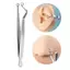 Springevenstar Thép không gỉ Xuyên Kẹp Dụng Cụ Kẹp Môi Móng Tay Bông Tai Đâm Đâm Kẹp Mở Đóng Tai Mũi Septum Cơ Thể Xuyên Dụng Cụ Springevenstar