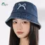 Springevenstar Phong Cách Vintage Nữ Denim Rửa Mũ Buet Có Vành Rộng Hoàn Hảo Cho Các Sự Kiện Ngoài Trời Thường Ngày Springevenstar