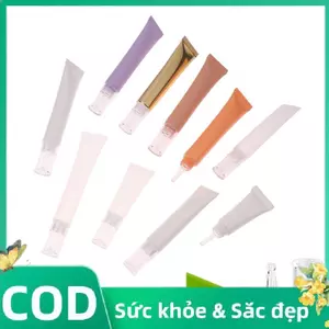 Trong Kho 10/15/20G Bơm Lại Mỹ Phẩm Mềm Ống Cho Kem Lotion Nền Tảng Cá Tuyết