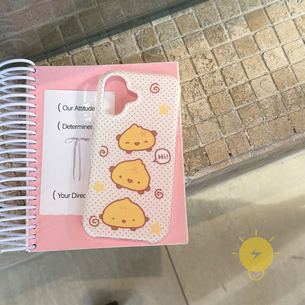 Phone Case For iPhone 17 Pro Max 16 15 TPU Matte Chicken Aesthetic Korean Cute
