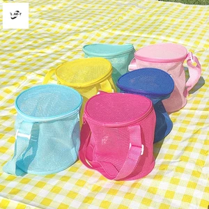 Túi đựng đồ chơi đi biển bằng lưới cho trẻ em - Hộp đựng dụng cụ đào cát có xô