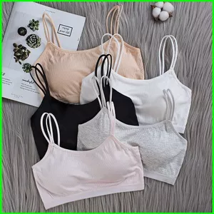 PS1 9-18 Tuổi Trẻ Em Áo Ngực Cho Bé Gái Thanh Thiếu Niên Áo bralette Áo Vest Bé Gái Sinh Viên Quần Lót Sợi cotton Bé Gái Áo Ngực Toàn Bộ