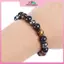 MYPANDA Vòng tay hạt đá Hematite từ tính Chăm sóc sức khỏe Nam châm Nam châm Trang sức giảm cân.