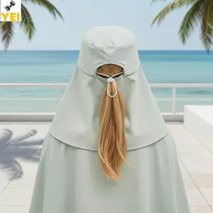 < YEI > Mũ chống nắng toàn mặt 1 chiếc Mũ Buet ngoài trời có khăn choàng Neprotection mở rộng cho du lịch đi bộ đường dài mới