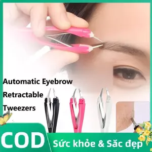 Trong Kho Thép Không Gỉ Tự Động Có Thể Thu Vào Lông Mày Tweezer Mặt & Râu Tóc Loại Bỏ Công Cụ Cá Tuyết