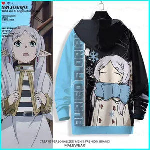 SY3 Frieren Beyond Journey 's End Cosplay 3D Áo khoác dài tay Unisex Top Anime Frieren Thời trang Áo khoác ngoài Plus Si