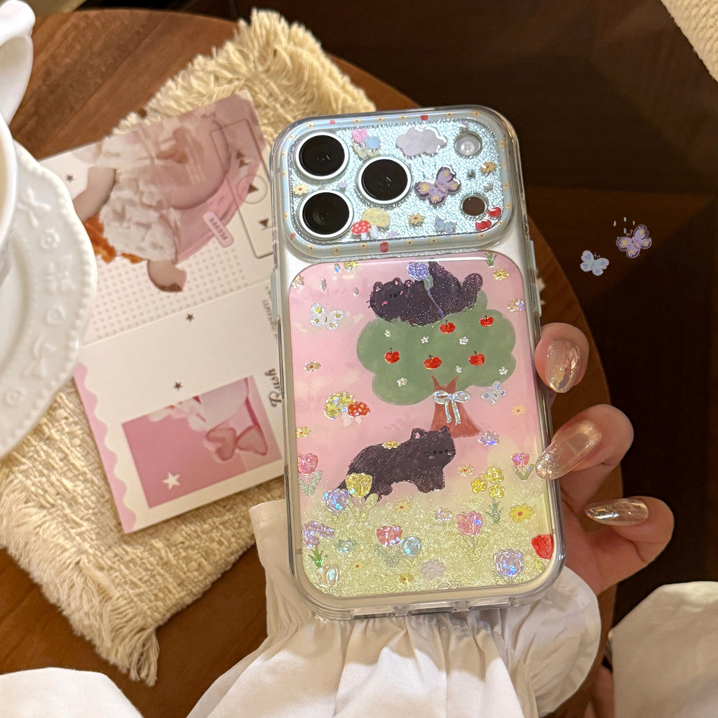 Ốp lưng iPhone hình mèo rừng dễ thương phù hợp cho iPhone 17 Pro Max có khả năng bảo vệ màn hình cho các mẫu 16, 15, 14, 13, 12 và 11. Nó cung cấp bảo vệ chống sốc. YRNC