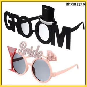 Kính Đen Tiệc Độc Thân Cô Dâu Và Chú Chổi Trang Phục Đạo Cụ Bachelorette Kính Mắt Ngộ nghĩnh khxinggao