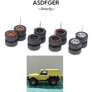ASDFGER 1 Bộ Trung Tâm Bánh Xe Sửa Đổi, Nhựa 1 / 64 Xe Điều Khiển Từ Xa Lốp Sửa Đổi, Đường Kính Chất Lượng Cao 14 * 5.5 Mm Diecast Hợp Kim Xe Hub