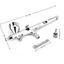 Bộ cọ khí CQCJ, Airbrush vẽ tranh đa năng Gravity Feed, Điều chỉnh dòng chảy dễ dàng 0,2MM Bút phun khí nén tác động kép Bút phun mỹ nghệ